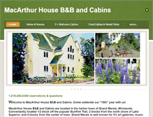 Tablet Screenshot of macarthurhouse.net